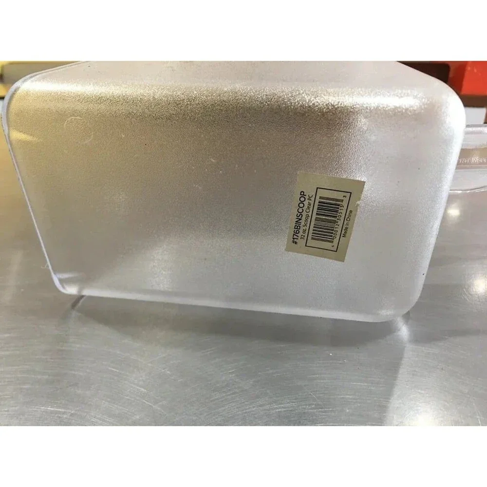 Large 32 oz. Scoop Great for Ice or Dry Ingredients -Clear PC Plastic Utility